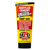 MPD muffler cement putty front label showing product and 16 oz size for clear identification