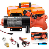 MRGVFLO front view of pump showing compact design and fast emptying benefit
