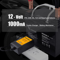 Mroinge charger with large clips and O‑ring terminals for secure connections
