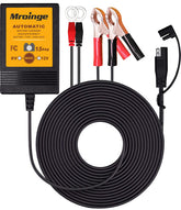 Mroinge charger front view showing compact design and ports for easy storage and portability