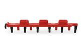 MSD 82738 front view showing red housing and mounting points for easy identification and fit