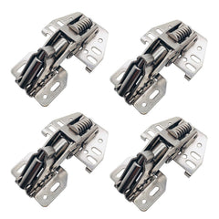 MTSmart front view hinge showing form and fit, improves cabinet stability