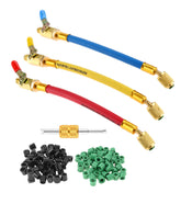 Mtsooning front view of three color-coded hoses showing quick identification benefits