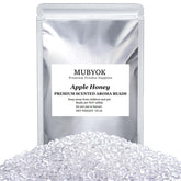 MUBYOK front pouch showing Apple Honey scent and secure foil packaging benefit