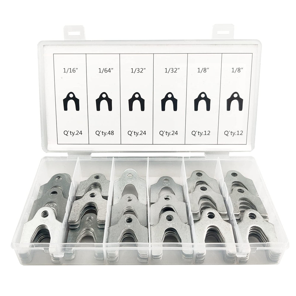 MUFFINMAN front packaging showing labeled shim sizes for quick selection