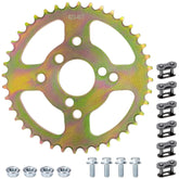 MurDvll front view of 40T rear sprocket showing bolt pattern and fit benefit