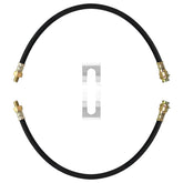 MuRealy front view of 18-inch brake hose kit showing fit and finish benefits