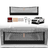 Muslogy cargo net front packaging showing model fit and benefits