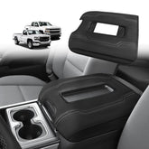 Muslogy front view of armrest cover showing fit and protection