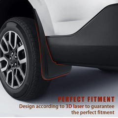 Muslogy rear mud flap close-up highlighting durable ABS material and edge seal
