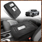 Muslogy front view of armrest cover showing clean OEM-like fit and protection