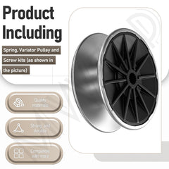 MWEDP screw kit and mounting hardware arranged to show correct fasteners for easy installation