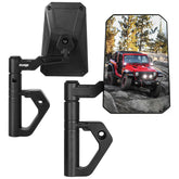 MWNYO front view of doors-off mirror showing durable aluminum body and clear field of view