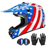 MXJ Gear helmet front view showing full-face protection and stylish pattern
