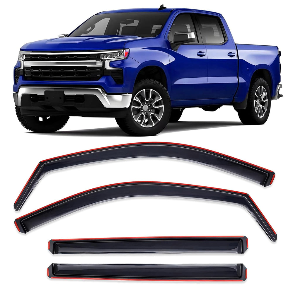 MYCHINSEN front view installed on Silverado showing sleek protection and weather resistance