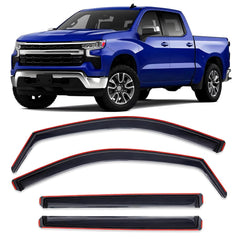 MYCHINSEN front view installed on Silverado showing sleek protection and weather resistance