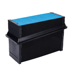 MYLSAUTO front view of engine air filter showing fit and durable frame benefits