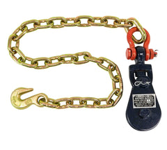 Mytee Products close-up of G70 gold-chromate chain highlighting corrosion resistance benefit