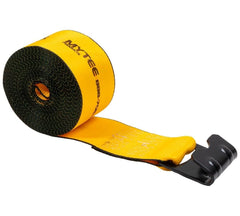Mytee Products flat hook close-up showing gold finish and corrosion resistance benefit