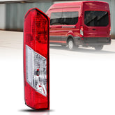 MZORANGE left tail light front view showing fit and finish for Transit