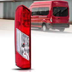 MZORANGE left tail light front view showing fit and finish for Transit
