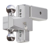 MZS front view assembled hitch showing robust aluminum body and solid finish benefit heavy towing