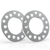 MZS front view of wheel spacers showing clean CNC finish and fit benefits