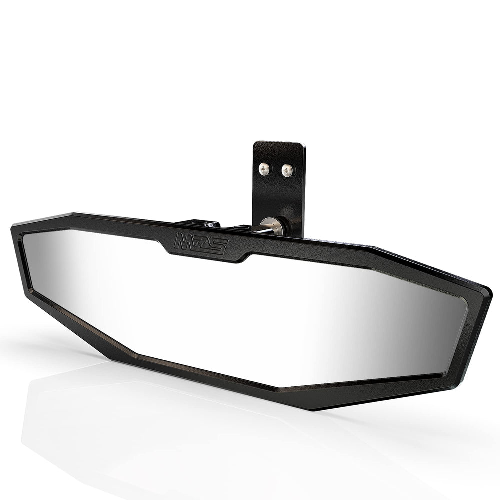 MZS front-mounted center mirror showing wide rear visibility and improved awareness