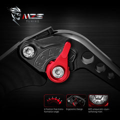 MZS skidproof stripe close detail showing improved grip and safer lever control