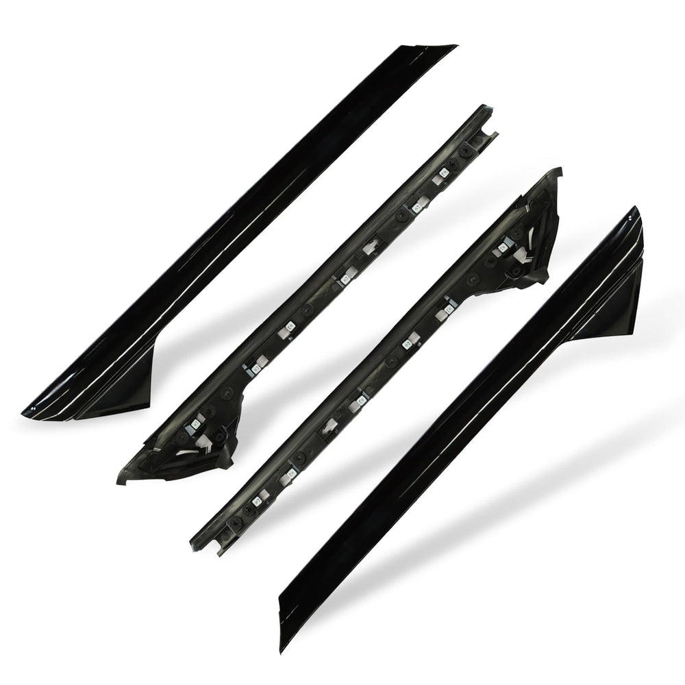 Nakkaa front view of A-pillar molding showing clean fit benefits