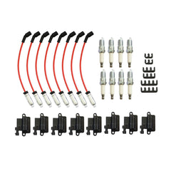 Nakkaa front pack showing coils plugs wires for complete ignition replacement benefit