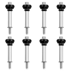 Nakonic front view of 8-piece valve cover bolts kit showing contents and fitment benefits