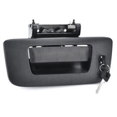 Nakuuly front view of tailgate handle bezel showing fit and secure closure