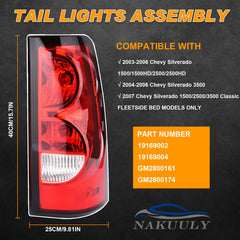 Nakuuly tail light rear connector and plug for easy direct-fit installation