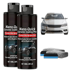 Generic Nano-Quick Ceramic Coating Pro front packaging showing product and benefit