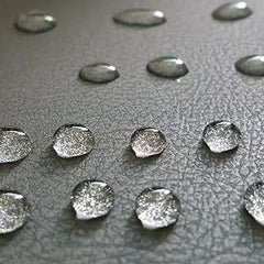 NANO Z COATING beaded water on shoe surface showing waterproofing benefit