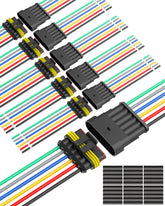 NAOEVO front view of six connector kit showing neat packaging and quick install benefit