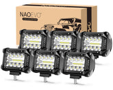 NAOEVO front view of six pod lights showing compact design and powerful output