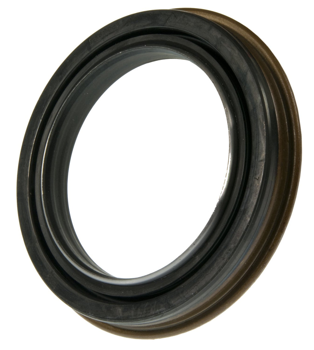 National 710568 front view showing seal profile and packaging, ensures reliable axle protection