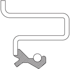 National 710568 close-up of spring-loaded lip, highlights durable contact for leak prevention