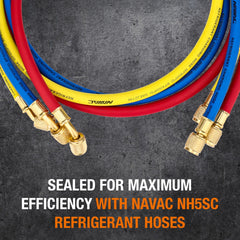 NAVAC close-up of metal valve handle providing durable control and fast shutoff