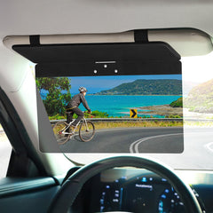 NAZZO front view mounted on visor showing full coverage and clearer road view