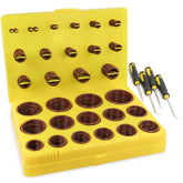 NBRINGO kit open showing sorted metric O-rings and tools, easy selection