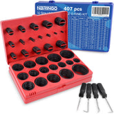 NBRINGO front view open case showing organized O-ring assortment and quick selection