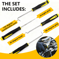NBRINGO pick and hook tools set for safe O-ring removal and installation