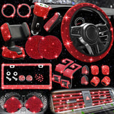 NBTEPEM steering wheel cover front view adds sparkle and comfortable grip