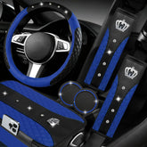 NBTEPEM full set front view showing coordinated blue design and rhinestones