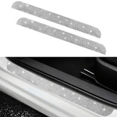 NBTEPEM front packaging showing two bling door sill protectors and benefits