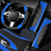 NBTEPEM front view steering wheel cover adds grip and sporty look