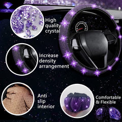 NBTEPEM phone holder mounted on dash with a smartphone, secures device and adds glam